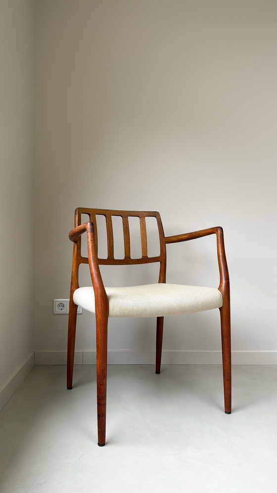Image 1 of Niels Otto Møller teak wooden armchair model 66