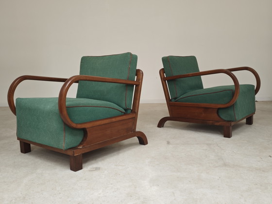 Image 1 of Paire de fauteuils par Jindrich Halabala, art deco , Prague 1930 