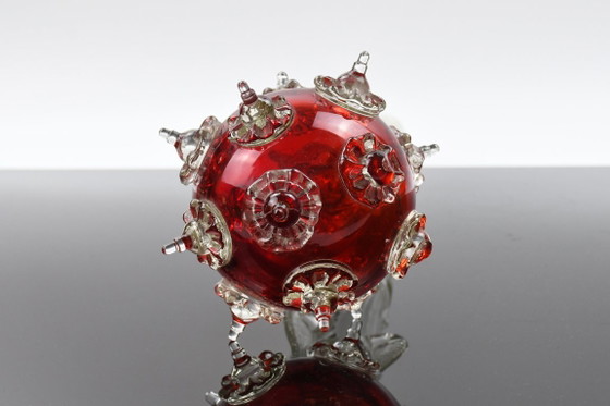 Murano glass sceptre – ruby red and clear, hand blown, Italy – Decorative Objects (photo 5 of 12)