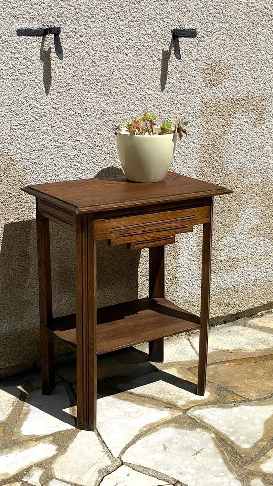 Image 1 of Comodino anni '40 in rovere massello, Francia