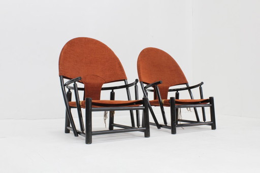 Fauteuils Hoop vintage de Piero Palange pour Germa, lot de 2
