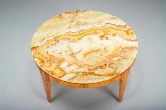 Image 1 of Mesa de centro de mediados de siglo en ónix de Ilse Mobel, años 60