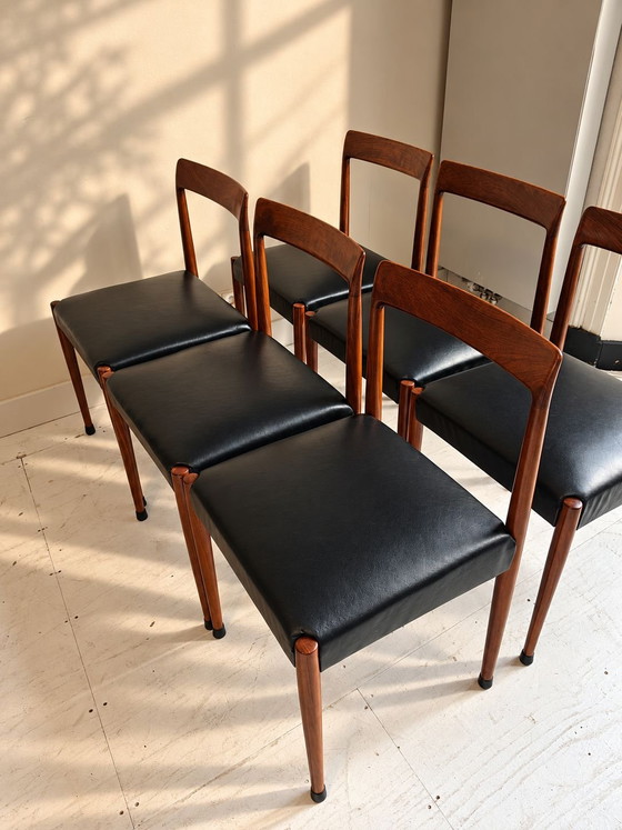 Sillas de comedor de diseño Lubke seis veces – Madera, Cuero (photo 3 of 6)