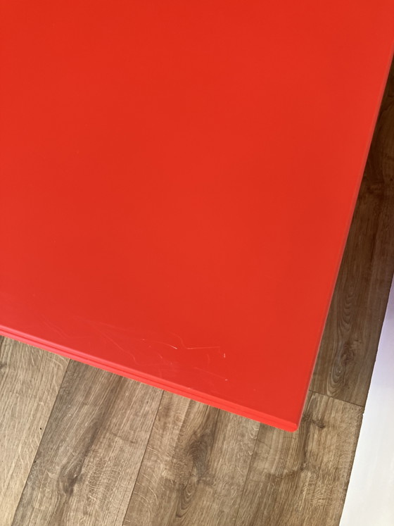 Image 1 of Cassettiera modulare originale Montana Furniture con 6 cassetti, colore rosso acceso.

