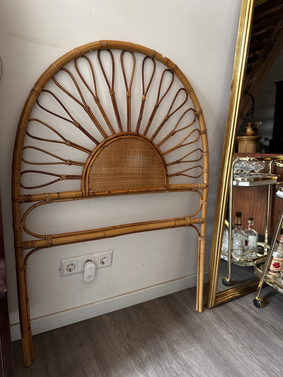 Image 1 of Tête de lit 70s Rattan