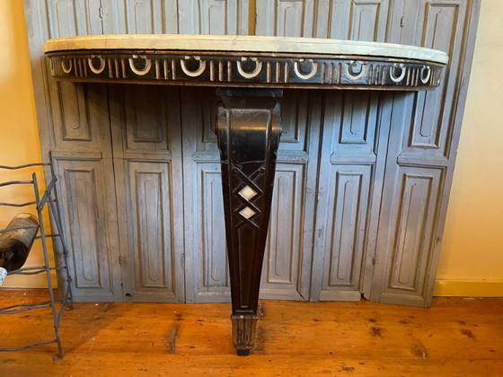 Image 1 of Table d'appoint Table console Table murale imposante 19ème siècle française