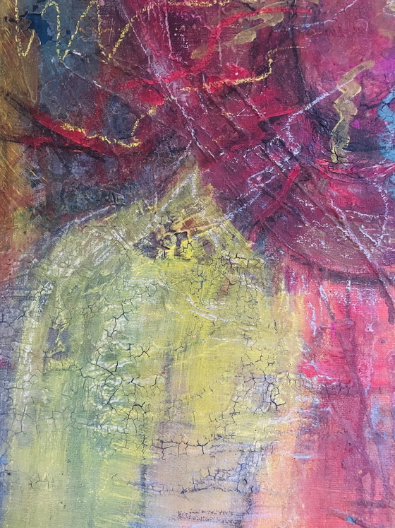 Image 1 of I sing my thoughts, Barbera van der Poel, acrylic on wood