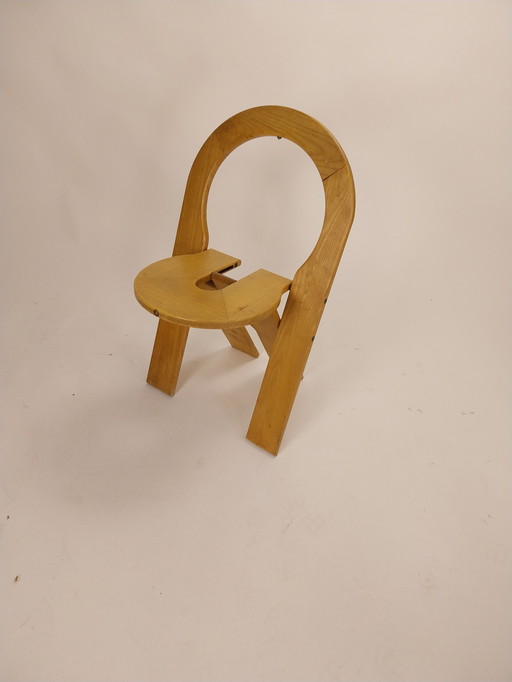 1 x klapstoel door Roger Talon voor Santou 1970's 