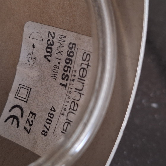 Image 1 of Lámpara colgante de cristal Steinhauer con sistema de suspensión de acero inoxidable