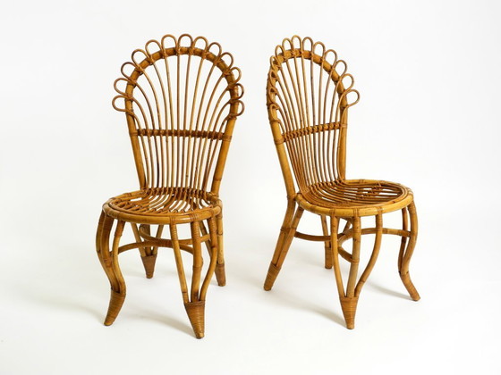 Image 1 of Dos preciosas sillas de bambú originales de Italia de los años 60