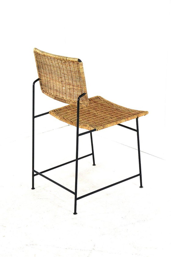 Maria Witzemann For Wilde Und Spieth SW88 Chair | 2 Pieces Available Vintage – Dining chairs, Metal, Wicker (photo 12 of 20)
