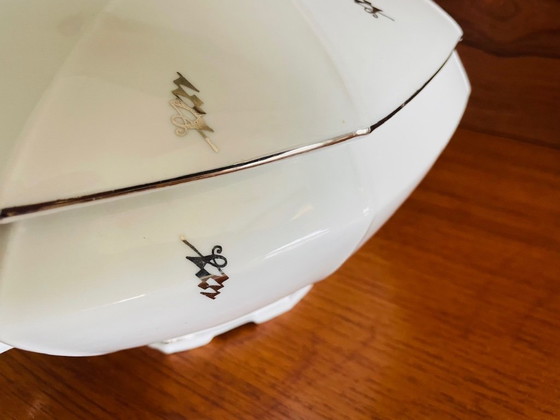 Image 1 of Art Déco, zuppiera della Victoria China, Cecoslovacchia, anni '30