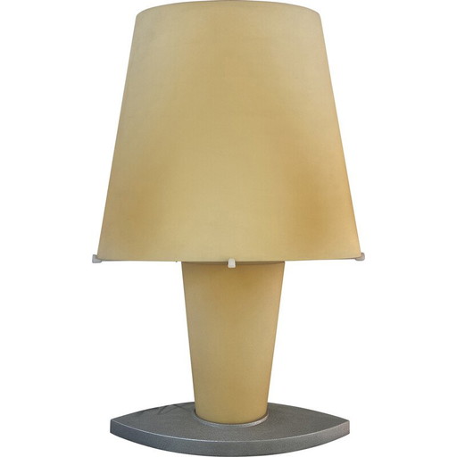 Lampada da tavolo vintage 2850 in vetro sabbiato di Daniela Puppa per Fontana Arte, Italia anni '90