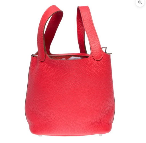 Borsa HERMES Picotin in cuoio rosa - 1013515^5