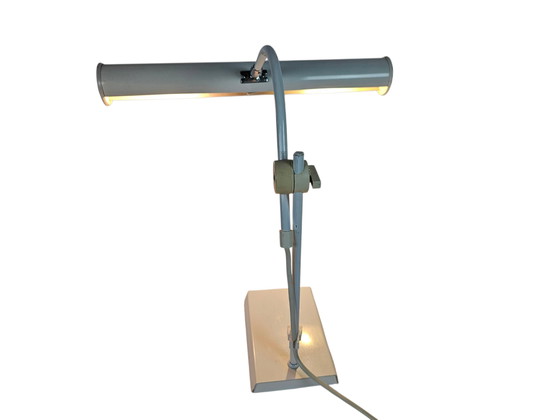 Image 1 of Anvia - Piano / Desk lamp - pendant lamp - white - metal - 1960's