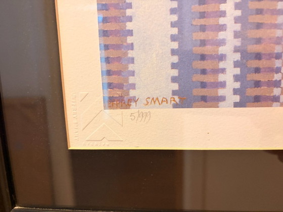 Image 1 of Jeffrey Smart – "La conversazione, Lungotevere Flaminia" (stampa in edizione limitata con cornice)