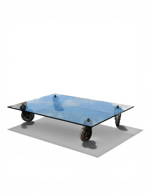 Tavolo con Ruote Coffee Table - Gae Aulenti for FontanaArte (150x100)