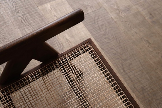 Fauteuils de salon Pierre Jeanneret PJ-SI-29-A en teck et rotin, années 1950 – Wood, Vintage (photo 5 of 16)