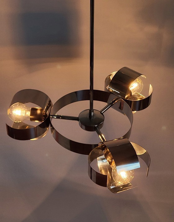 Image 1 of Suspension space age chrome 1970s