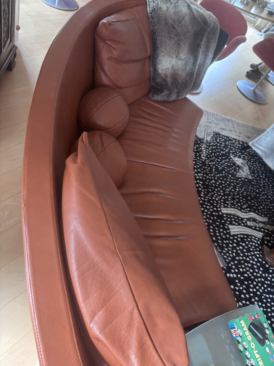 De Sede Bank + Poef – Banken, Leather, Metal (photo 3 of 7)