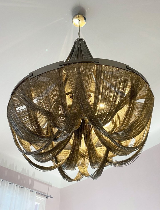 Image 1 of Terzani Soscik, lampadario moderno in metallo, DM 72 x H 95 cm