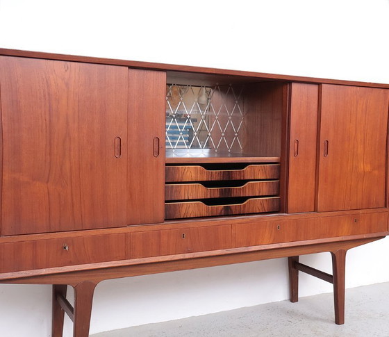 Image 1 of Danish design teak highboard, 1960s