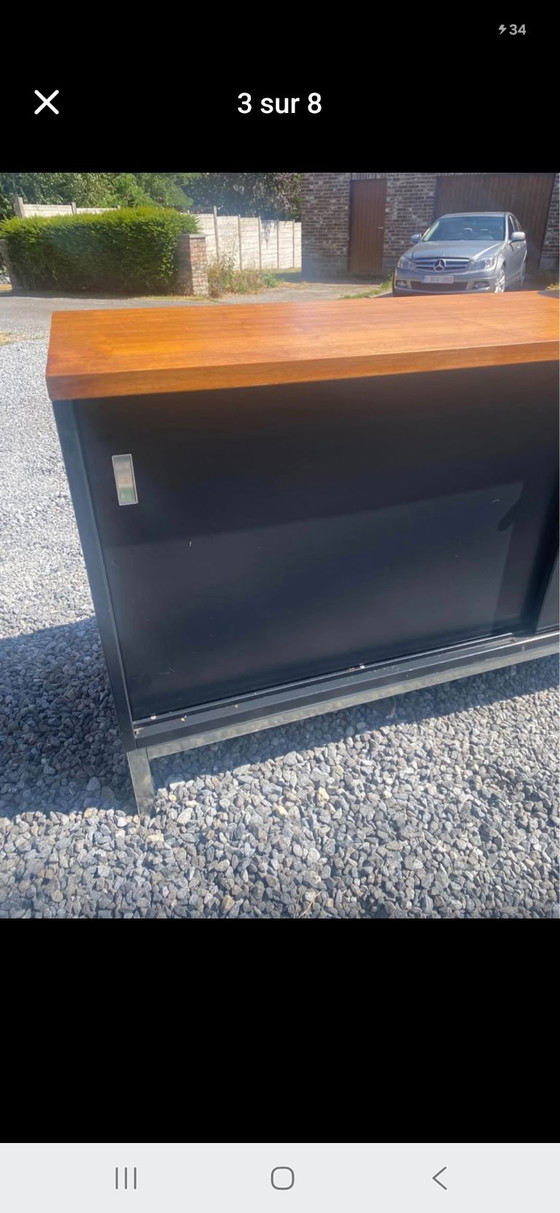 Vintage German Sidecar Buffet 1960 Mauser – High Boards, Metal (photo 5 of 5)