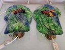 Murano glass wall lights with fish Alfredo Barbini 1970