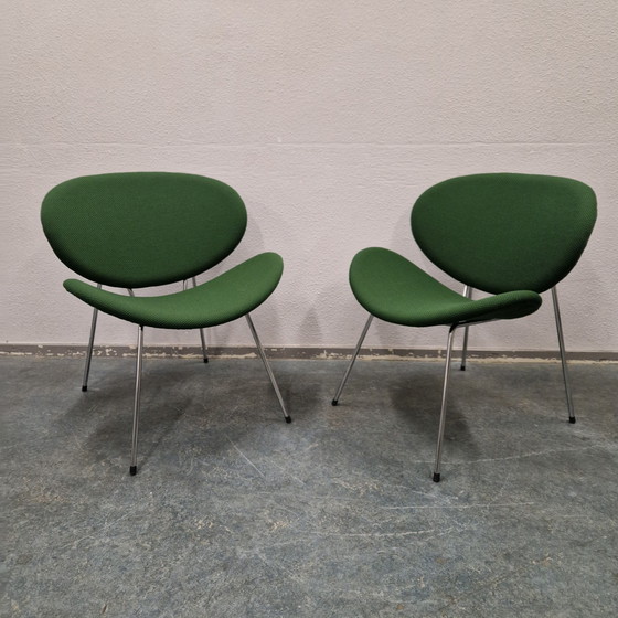 Image 1 of Set di 2 poltrone di design, Slice, anni '90, rivestite di recente