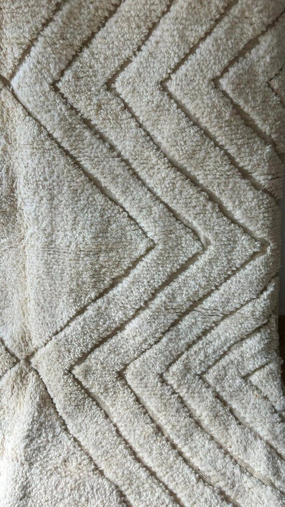 Marokkaans Berber vloerkleed wit gedecoreerd 200cmx300cm – Vloerkleden en tapijten, Wool, Bohemian (photo 2 of 4)
