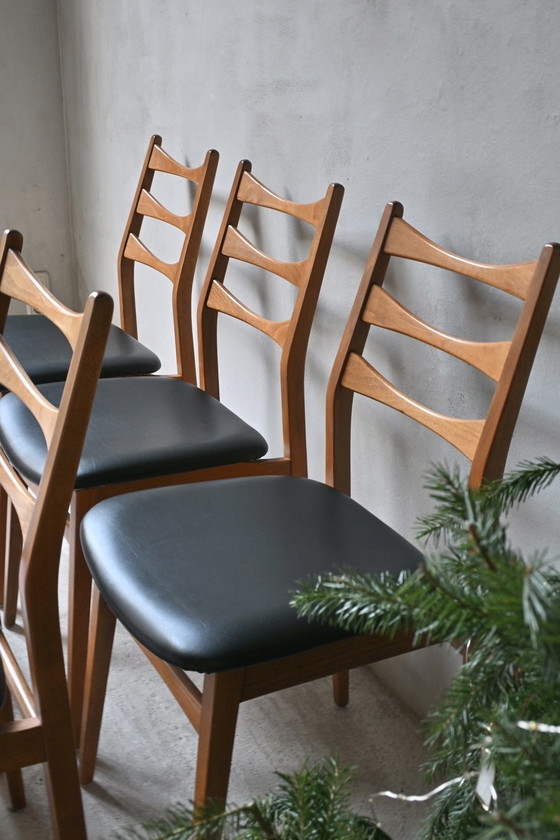 Image 1 of Set vintage di 6 sedie da pranzo Baehre Mignon