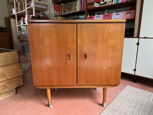 Vintage kastje jaren 50/60 teak fineer Scandinavische stijl