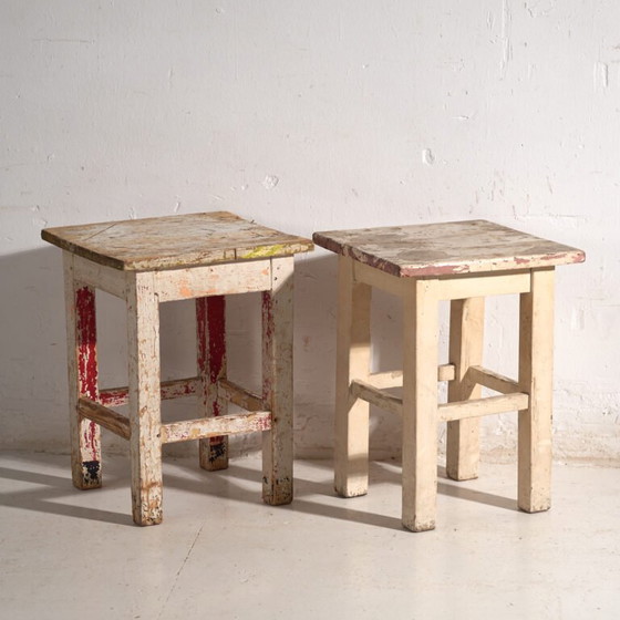 Antique bedside tables in pine wood – Central Europe, circa 1940 #11 – Nightstands, Rustic (photo 7 of 40)