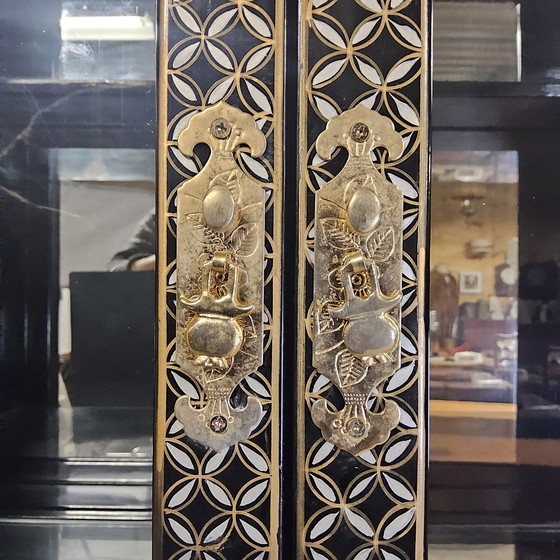 Image 1 of Vetrinetta cinese d'epoca / vetrinetta asiatica / cineseria / vetrinetta orientale / vetrinetta / vetrinetta bohémien