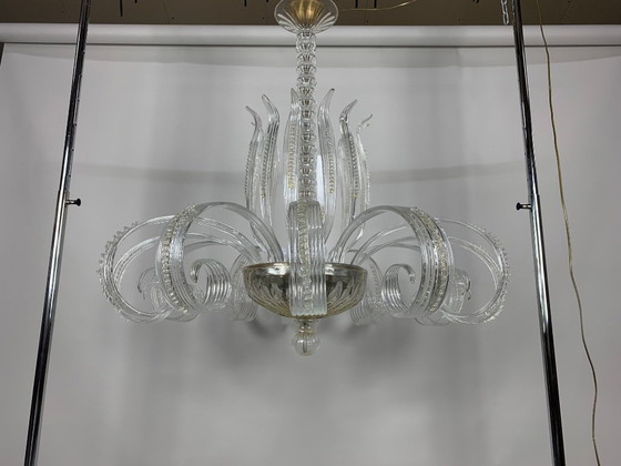 Image 1 of Seguso Vetri d'arte Kronleuchter 1940er Jahre