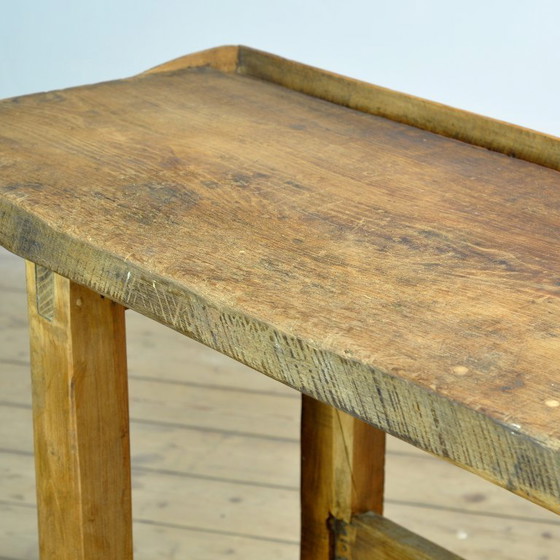 Table de travail en chêne, vers 1920 – Iron, Wood (photo 5 of 13)