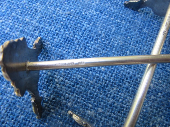 Image 1 of Boland Belgium 12 silver plated knife rests cutlery rests art nouveau style 