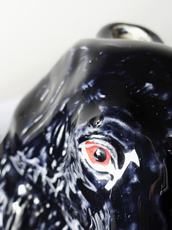 Decanter vintage per rum Newfoundland Screech, con cane di Terranova in ceramica. – Oggetti decorativi (photo 11 of 11)