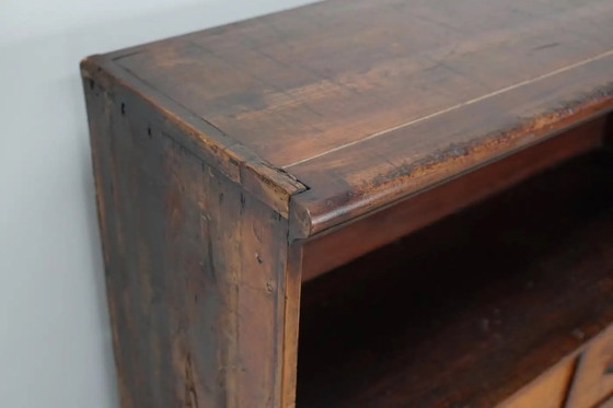 Image 1 of Antiker Apothekerschrank aus viktorianischer Zeit, gefertigt aus Hartholz und Kiefernholz