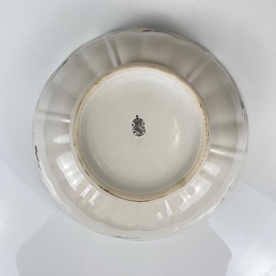 Image 1 of Grote saladeschaal, model straatlantaarn, van KG Lunéville