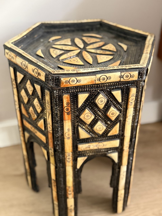 Image 1 of Tavolino laterale marocchino boho vintage