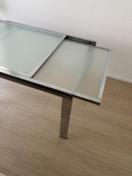 Image 1 of Design glazen eettafel 