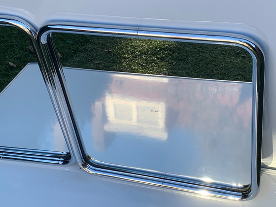 Image 1 of 2 miroirs vintage à cadre tubulaire chromé