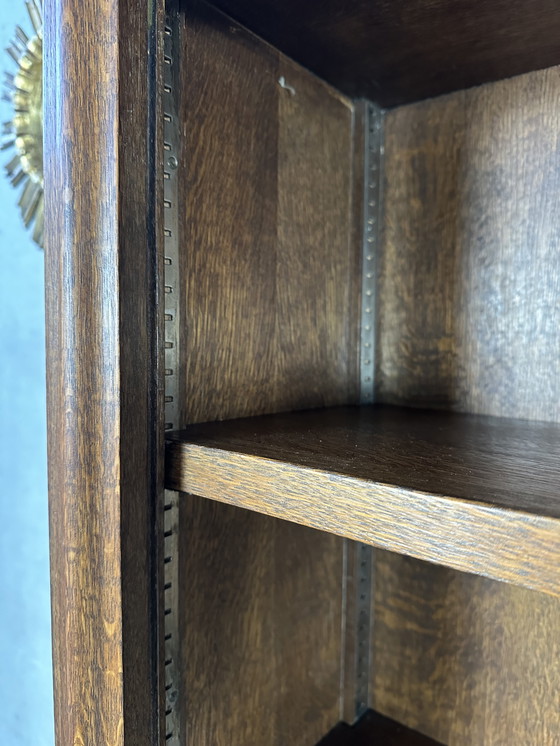 Image 1 of Vitrine Art déco d'origine - chêne