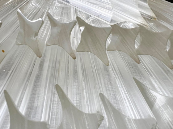 Image 1 of  Gran araña/lámpara de techo de Paolo Venini, cascada, cristal de Murano, Italia, años 70