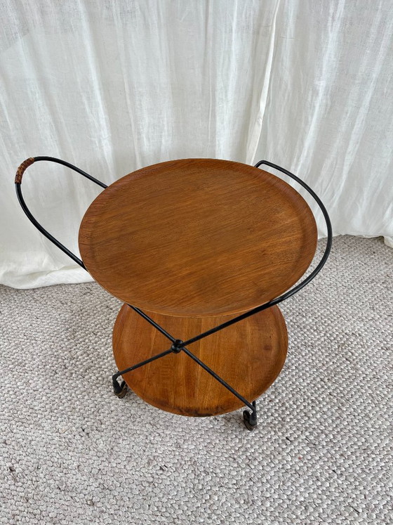Mid Century Teak Bar Cart or Coffee Table by ISA, S. P. Bergamo, Italy, Danish Design – ISA, Bergamo (photo 4 of 13)