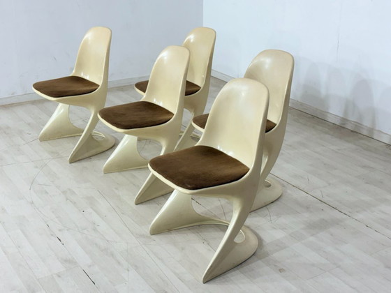 Image 1 of Set van 5 Casalino Casala stoelen / eetkamerstoelen / tuinstoelen – vintage ruimtetijdperk