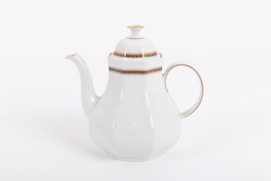 Image 1 of Vintage porseleinen koffie-/theeservies van Schirnding Bavaria, jaren 70.