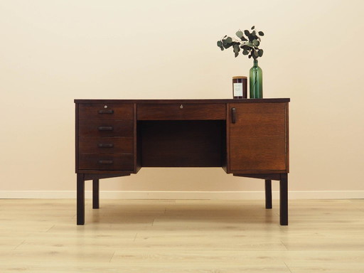 Schreibtisch aus Eiche, dänisches Design, 1970er Jahre, hergestellt in Dänemark