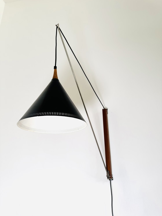 Image 1 of 28/621 WANDLEUCHTE MIT SCHWINGARM VON WILLEM HAGOORT FÜR HAGOORT LIGHTING, NIEDERLANDE, 1950er Jahre